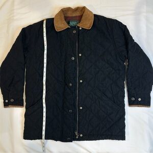 Vintage Lauren Ralph Lauren Black Quilted Jacket Hong Kong